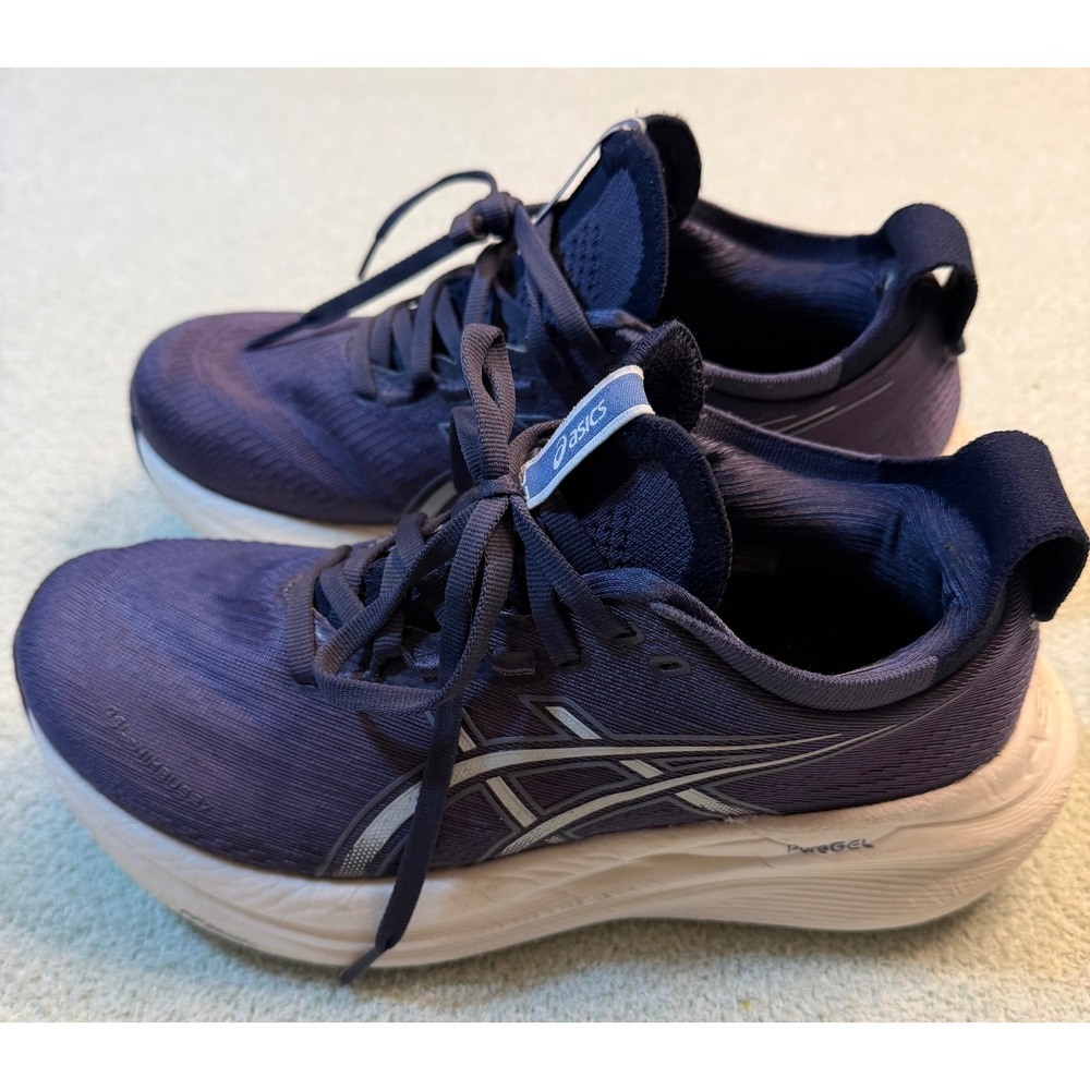 Asics Gel-Nimbus 25 Navy Purple Running Shoes Womens Size 6 1012B753